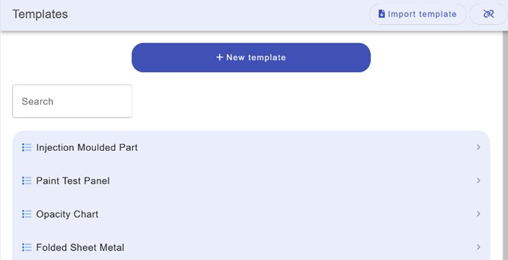 Template view Template view